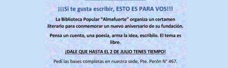 1ER CONCURSO LITERARIO ALMAFUERTE